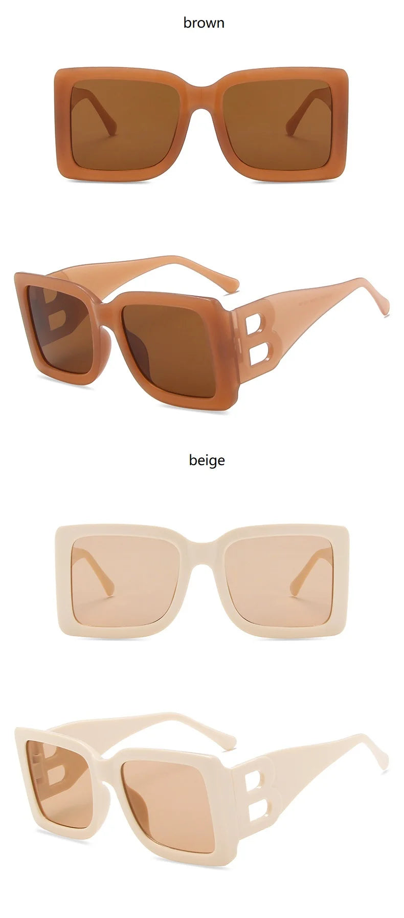 Oversized Square Sunglasses Women Fashion 2024 New Vintage Big Frame Shades Men Sun Glasses UV400 Eyewear Oculos Gafas De Sol
