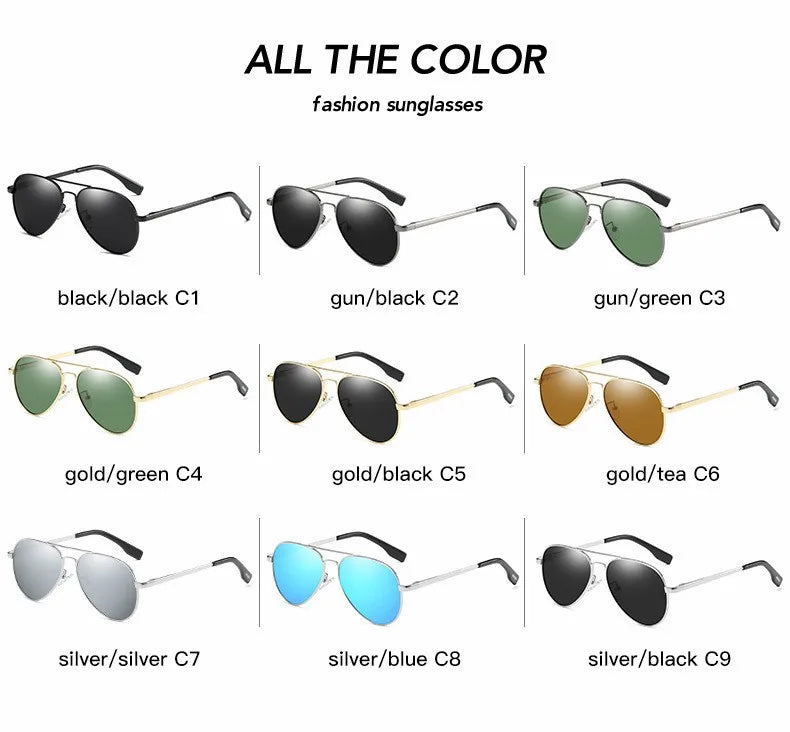 MYT_0297 Men and women polarized sunglasses Aviation Sung Glasses For Small Face Retro Male Pilot sunglasses Oculos de sol UV400