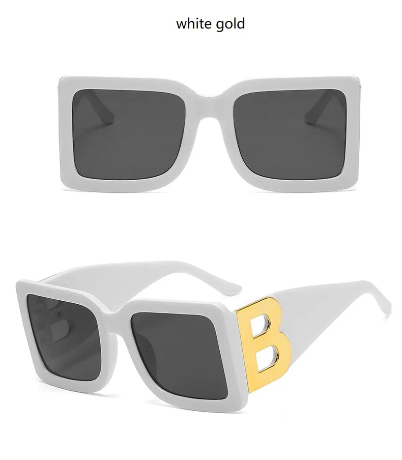 Oversized Square Sunglasses Women Fashion 2024 New Vintage Big Frame Shades Men Sun Glasses UV400 Eyewear Oculos Gafas De Sol