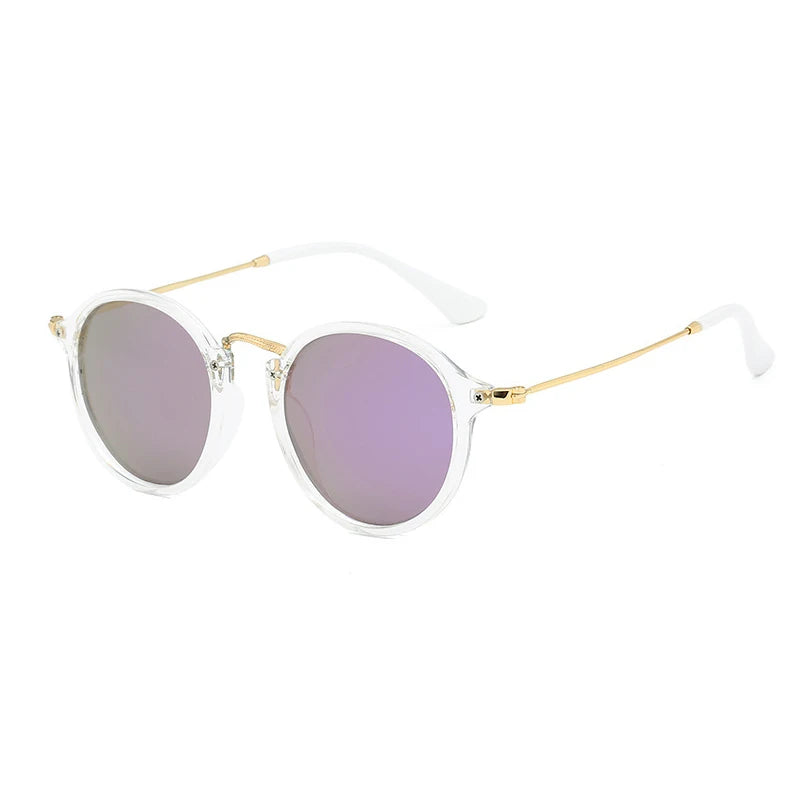 RUOBO Mirror Surface Lens Polarized Sunglasse Brand Design Eyewear For Men Women Round Driving Fishing Goggle UV400 Gafas De Sol
