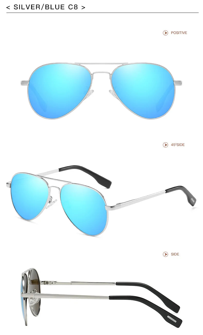 MYT_0297 Men and women polarized sunglasses Aviation Sung Glasses For Small Face Retro Male Pilot sunglasses Oculos de sol UV400