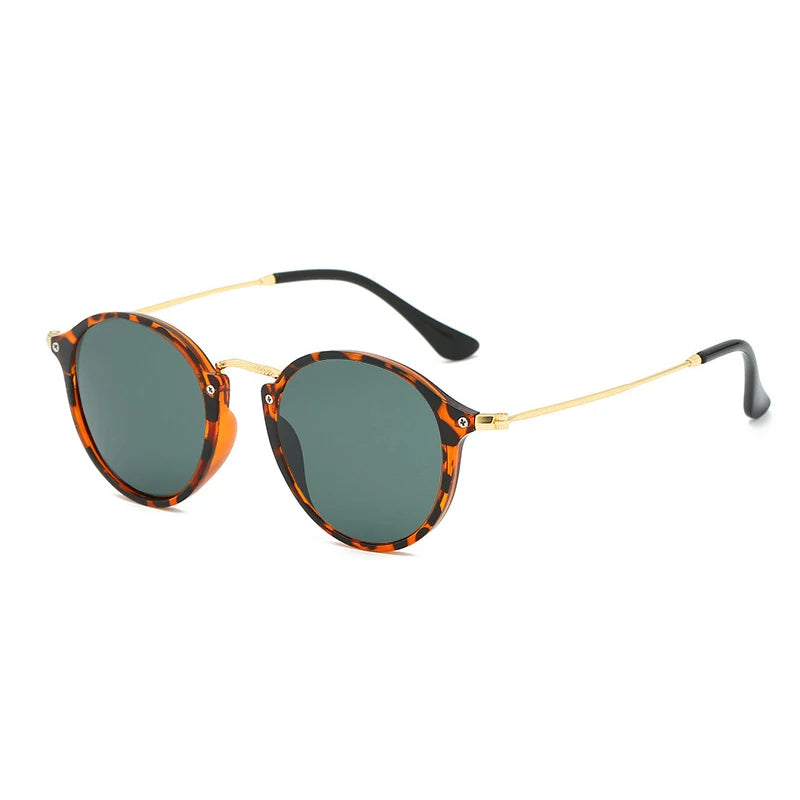 RUOBO Mirror Surface Lens Polarized Sunglasse Brand Design Eyewear For Men Women Round Driving Fishing Goggle UV400 Gafas De Sol