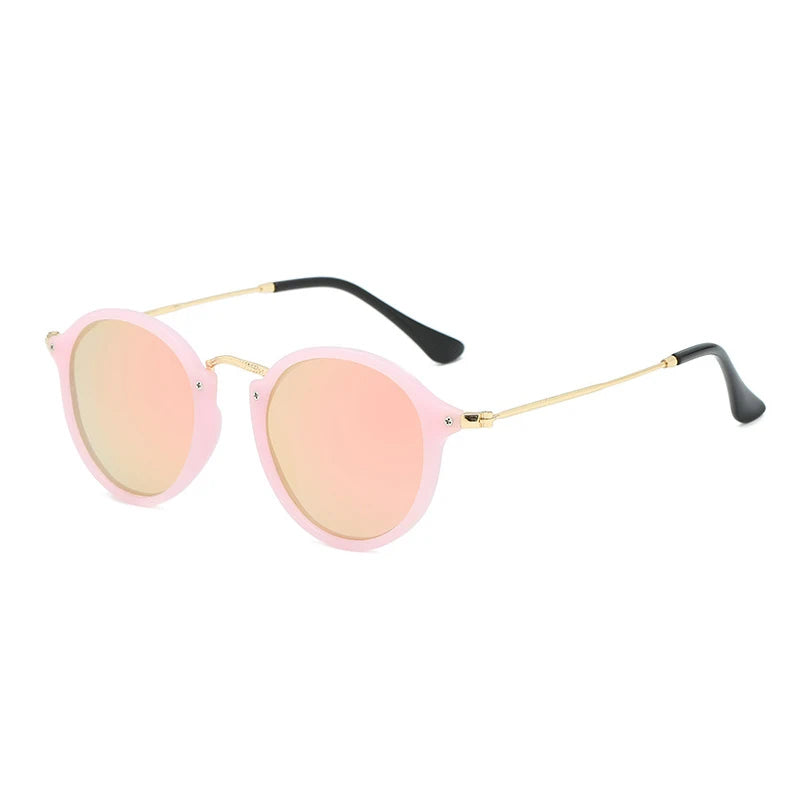RUOBO Mirror Surface Lens Polarized Sunglasse Brand Design Eyewear For Men Women Round Driving Fishing Goggle UV400 Gafas De Sol