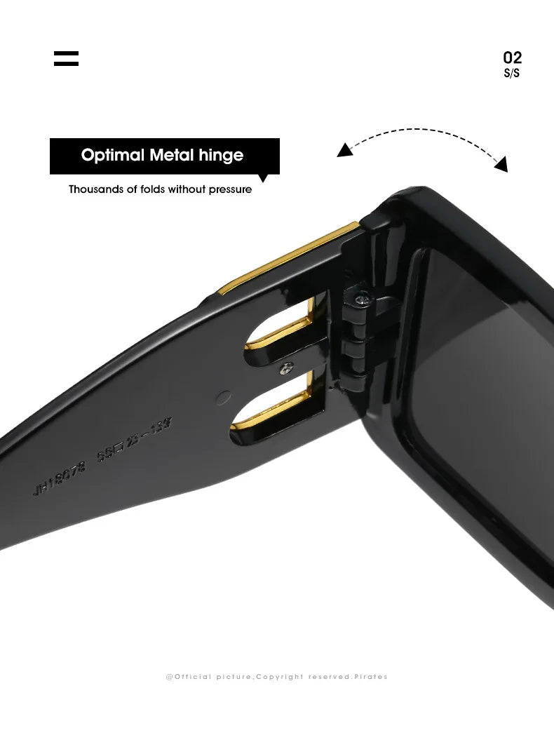 Oversized Square Sunglasses Women Fashion 2024 New Vintage Big Frame Shades Men Sun Glasses UV400 Eyewear Oculos Gafas De Sol
