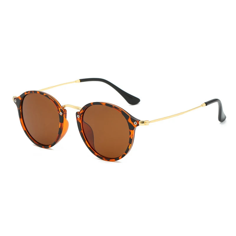 RUOBO Mirror Surface Lens Polarized Sunglasse Brand Design Eyewear For Men Women Round Driving Fishing Goggle UV400 Gafas De Sol