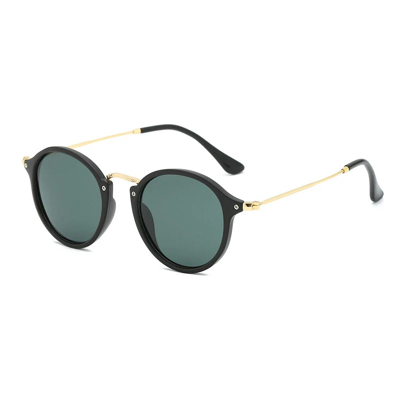 RUOBO Mirror Surface Lens Polarized Sunglasse Brand Design Eyewear For Men Women Round Driving Fishing Goggle UV400 Gafas De Sol