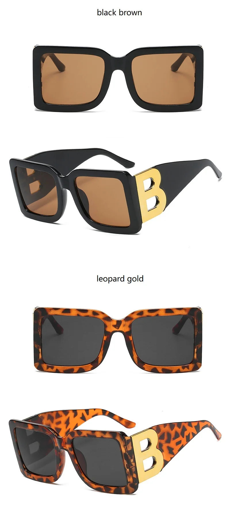 Oversized Square Sunglasses Women Fashion 2024 New Vintage Big Frame Shades Men Sun Glasses UV400 Eyewear Oculos Gafas De Sol