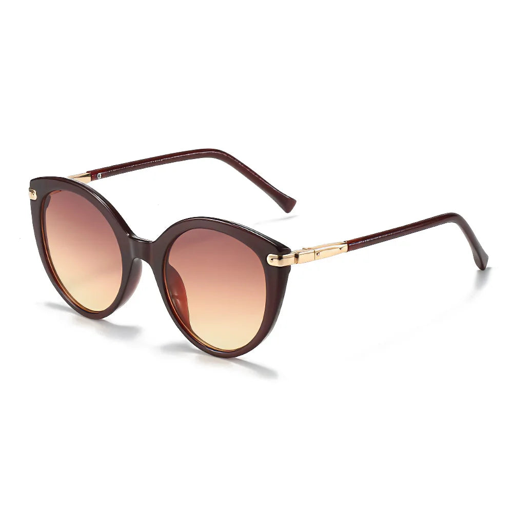2025 New In Sunglasses for Women Fashion Leopard Print Round Frame Glasses Modern and Minimalist Style Women's Glasses