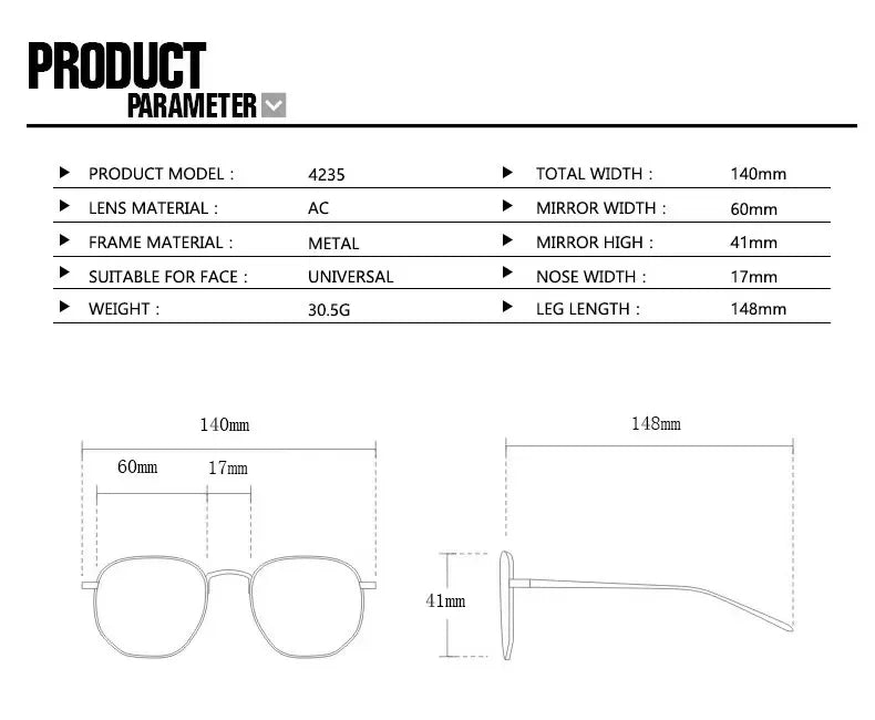 Luxury Metal Oval Sunglasses for Men Women Classic Vintage Driving Sunscreen Glasses Outdoor Unisex Sunglasses Shades UV400