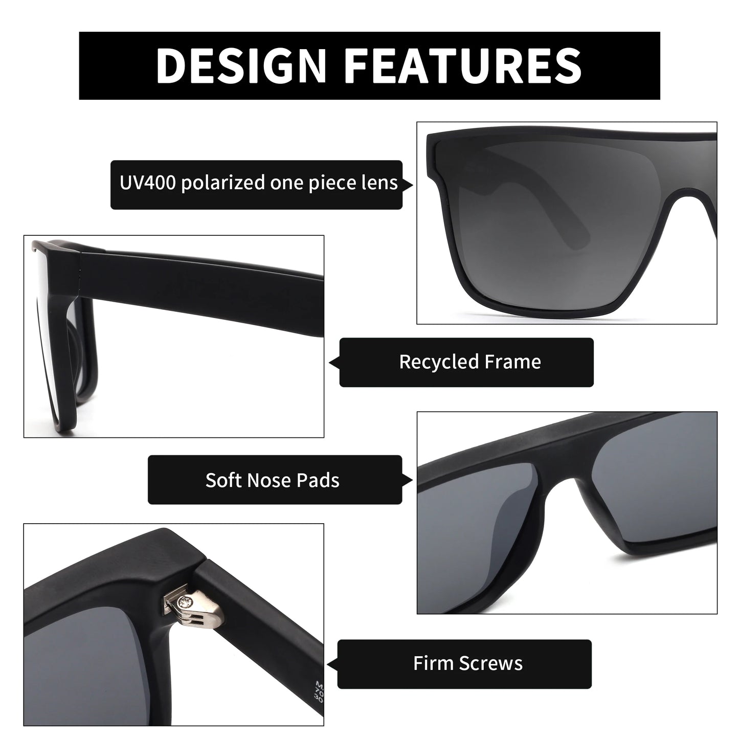 Fashion Travel Luxury Vintage Polarized Sunglasses For Men Women Driving Anti-glare Sun Glasses Eyewear UV400