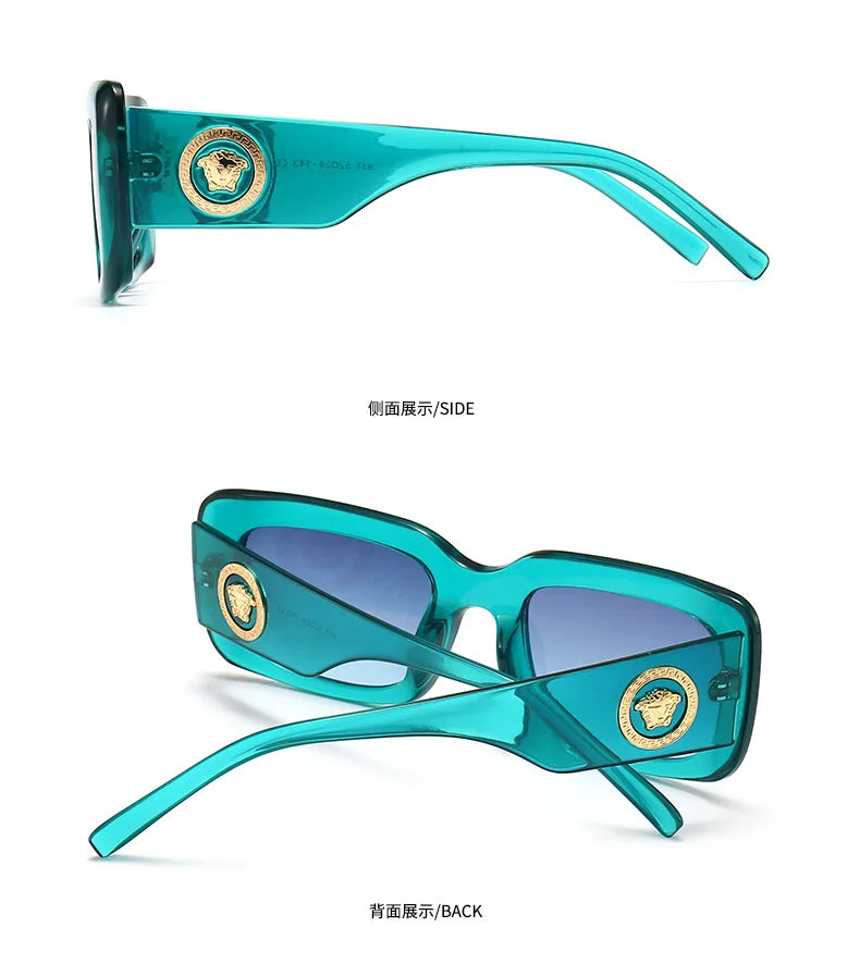 Hot Sale Fashion Sunglasses for Women European American Street Photography Ins Popular Model Square Sunglasses UV400 Men Shades