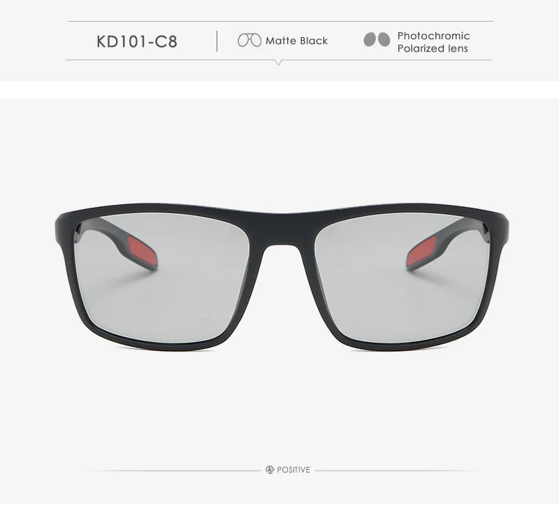 KDEAM Rectangular Ultra Light TR90 Sunglasses Men Polarized TAC 1.1mm Thickness Lens Driving Sun Glasses Women Sports Cat.3