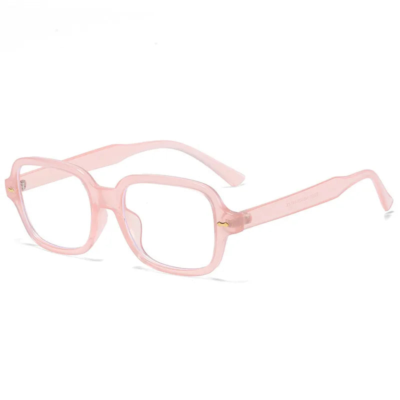 JNPCXI Fashion Square Women Luxury Sunglasses Retro Rivets Men Orange Lens Shades UV400 Sun Glasses