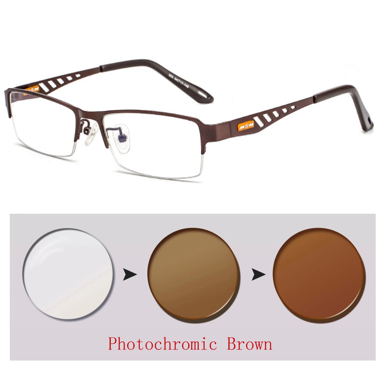 Photochromic Eye Glasses Men Women Myopia Eyeglasses Finished Glasses Students Short Sight Eyewear 0 +0.5 +1 +1.25 +1.5 +1.75 +6