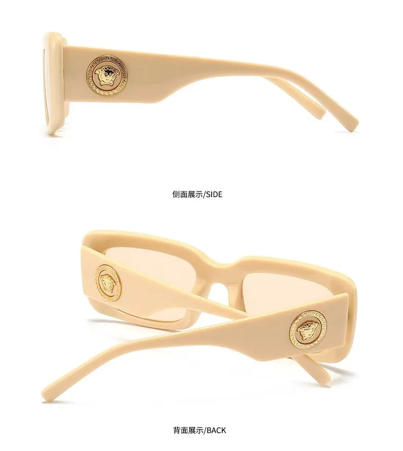 Hot Sale Fashion Sunglasses for Women European American Street Photography Ins Popular Model Square Sunglasses UV400 Men Shades