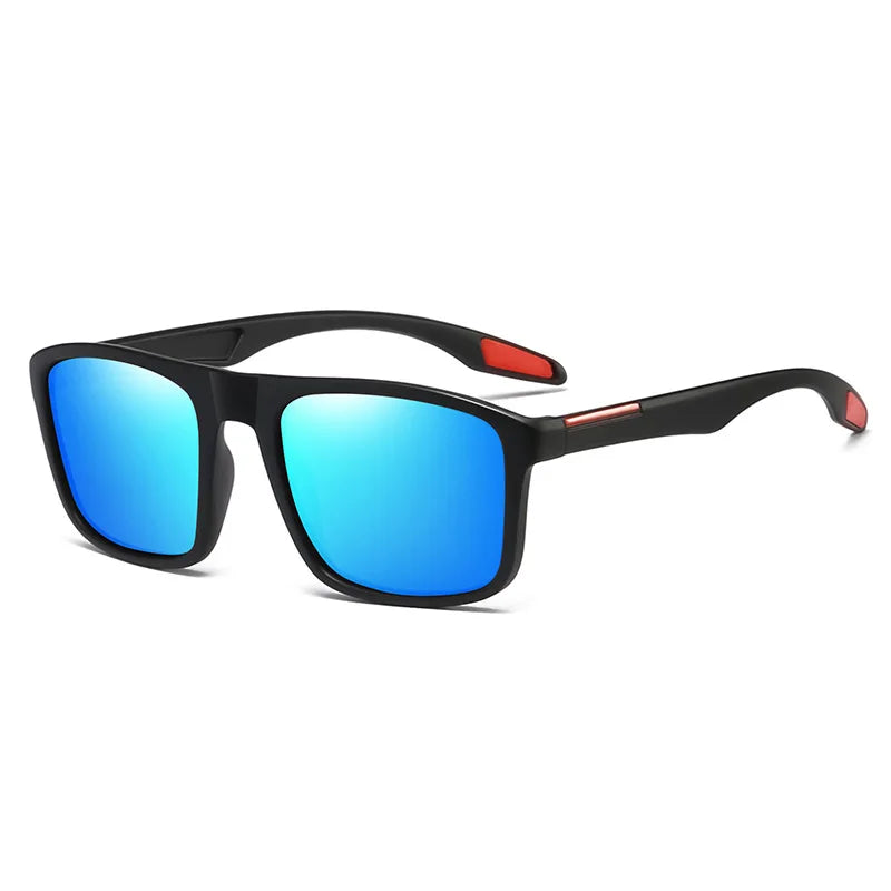 KDEAM Rectangular Ultra Light TR90 Sunglasses Men Polarized TAC 1.1mm Thickness Lens Driving Sun Glasses Women Sports Cat.3