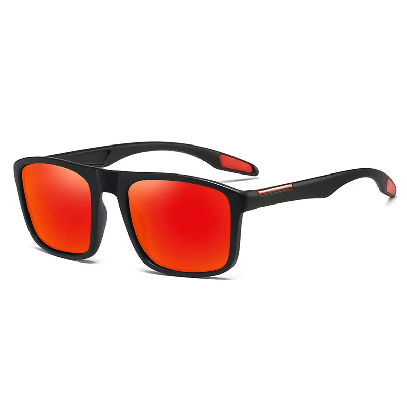 KDEAM Rectangular Ultra Light TR90 Sunglasses Men Polarized TAC 1.1mm Thickness Lens Driving Sun Glasses Women Sports Cat.3