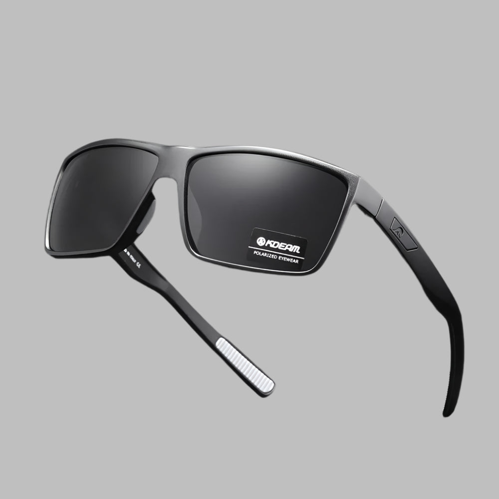 2025 KDEAM Brand Square Glasses Men's Driving Polarized Sunglasses Outdoor Travel Fashion Sunglass Silicone Nose Support UV400