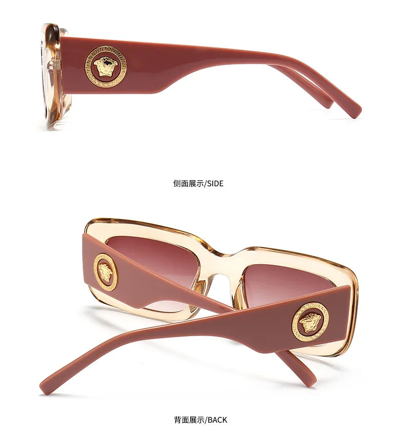 Hot Sale Fashion Sunglasses for Women European American Street Photography Ins Popular Model Square Sunglasses UV400 Men Shades