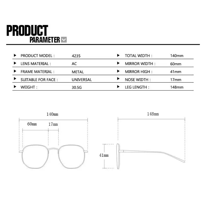 Luxury Metal Oval Sunglasses for Men Women Classic Vintage Driving Sunscreen Glasses Outdoor Unisex Sunglasses Shades UV400