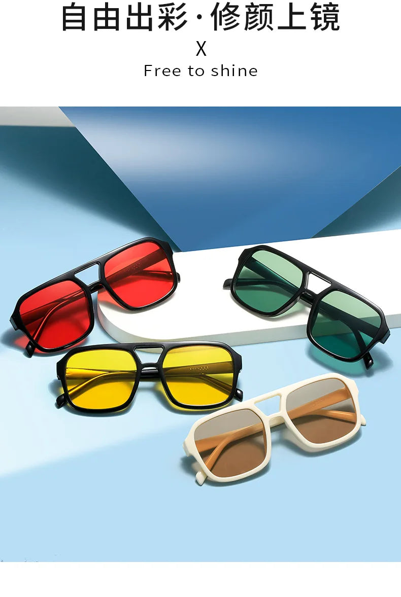 New Small Frame Sunglasses Men's Classic Vintage Square Sun Glasses Women's Outdoor Leisure Eyewear UV400 Oculos De Sol