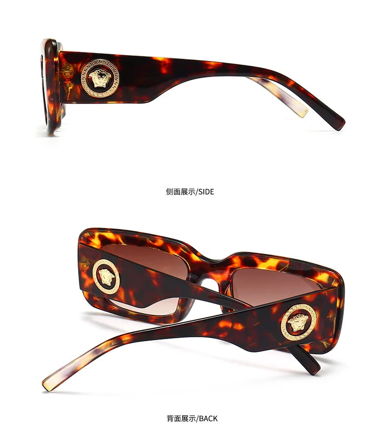 Hot Sale Fashion Sunglasses for Women European American Street Photography Ins Popular Model Square Sunglasses UV400 Men Shades