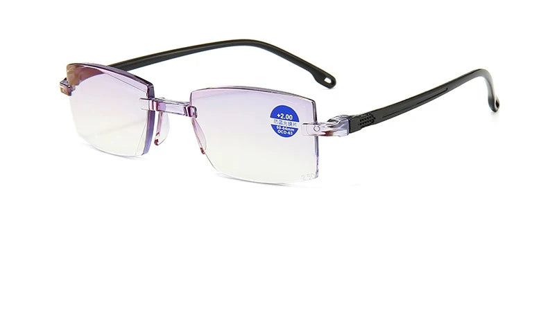Reading Glasses Men Magnification Eyewear Presbyopic Glasses Diopter Dimond Cutting +1.0 To +4.0 Blue Light Glasses