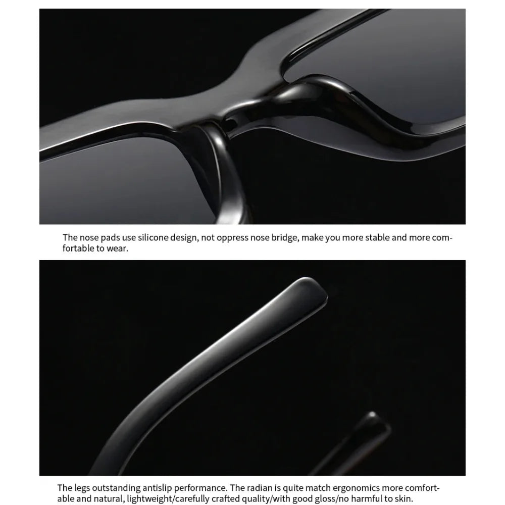 Hot Sale Fashion Sunglasses for Women European American Street Photography Ins Popular Model Square Sunglasses UV400 Men Shades