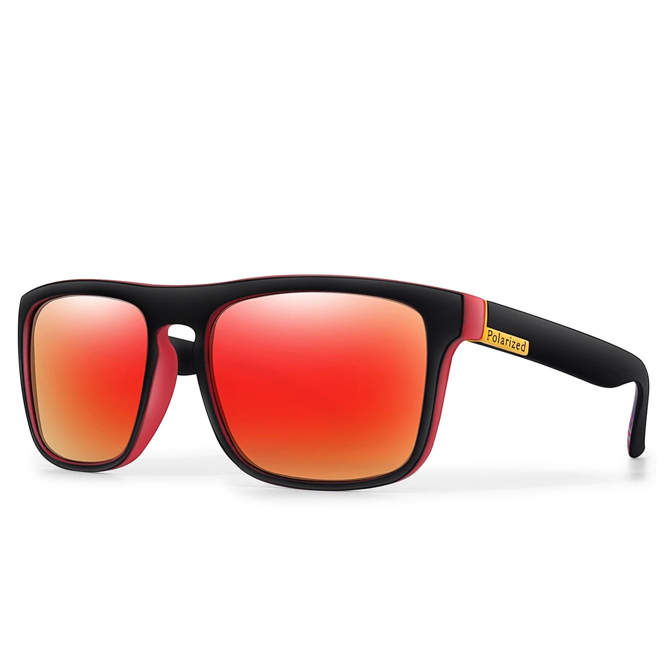 Retro Style Square Frame Polarized Cycling Sunglasses Men Night Vision Car Driving Sunglass Dirt Bike Motorcycle Glasses UV400