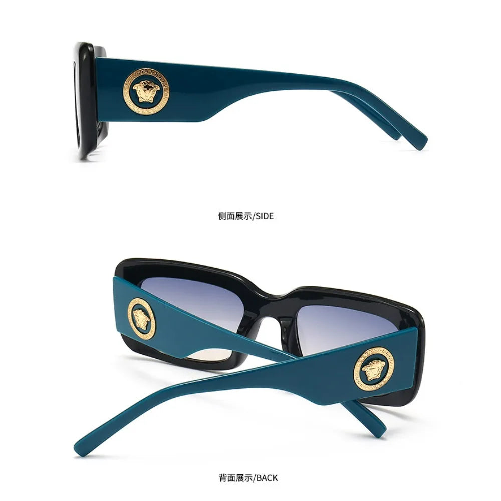 Hot Sale Fashion Sunglasses for Women European American Street Photography Ins Popular Model Square Sunglasses UV400 Men Shades