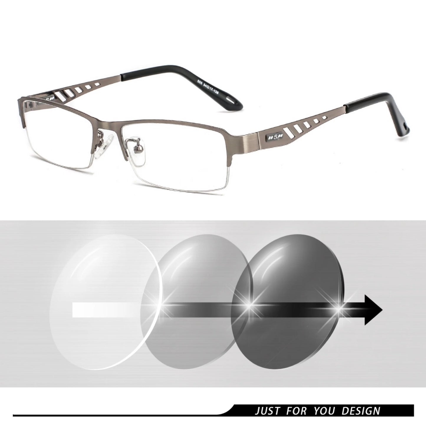 Photochromic Eye Glasses Men Women Myopia Eyeglasses Finished Glasses Students Short Sight Eyewear 0 +0.5 +1 +1.25 +1.5 +1.75 +6