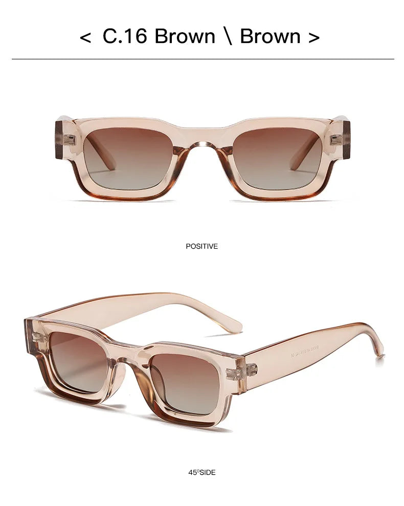 Ruiao Black Mens Polarized Luxury Premium Shades Designer Brand Sunglasses man Square Sun Glasses For Women High Quality UV400
