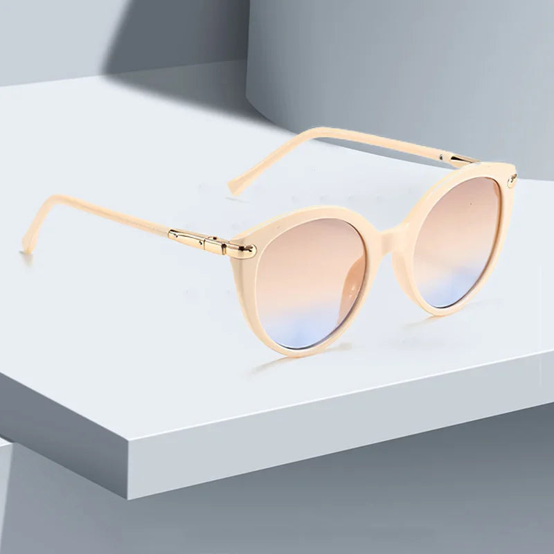 2025 New In Sunglasses for Women Fashion Leopard Print Round Frame Glasses Modern and Minimalist Style Women's Glasses
