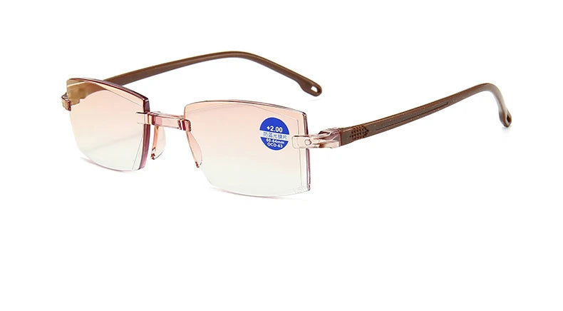 Reading Glasses Men Magnification Eyewear Presbyopic Glasses Diopter Dimond Cutting +1.0 To +4.0 Blue Light Glasses