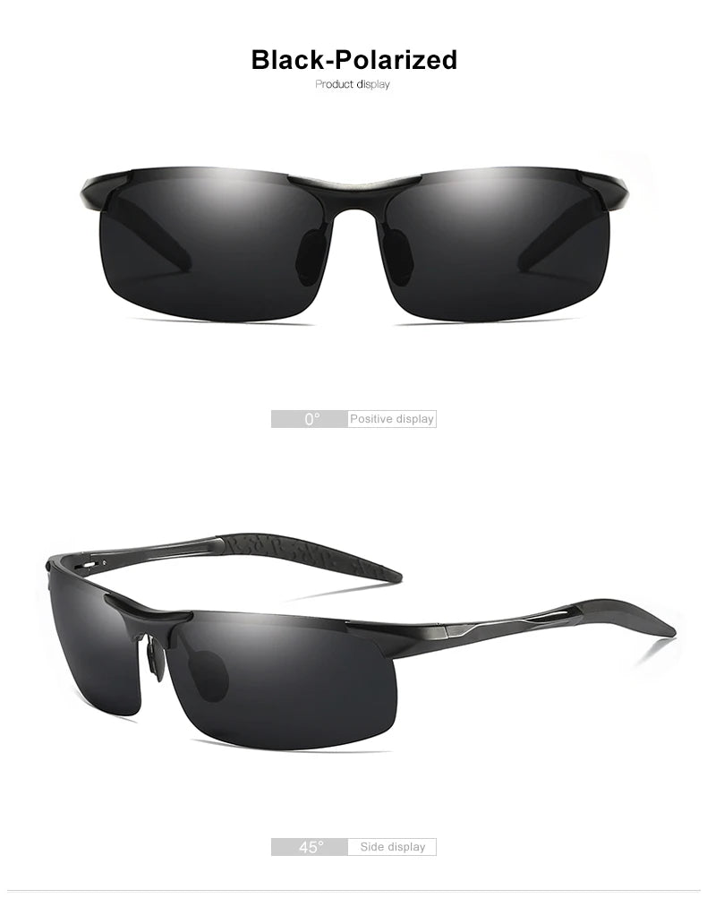 CLLOIO Aluminum Photochromic Sunglasses Men Polarized Day Night Driving Chameleon Glasses Anti-Glare Change Color Sun Glasses UV