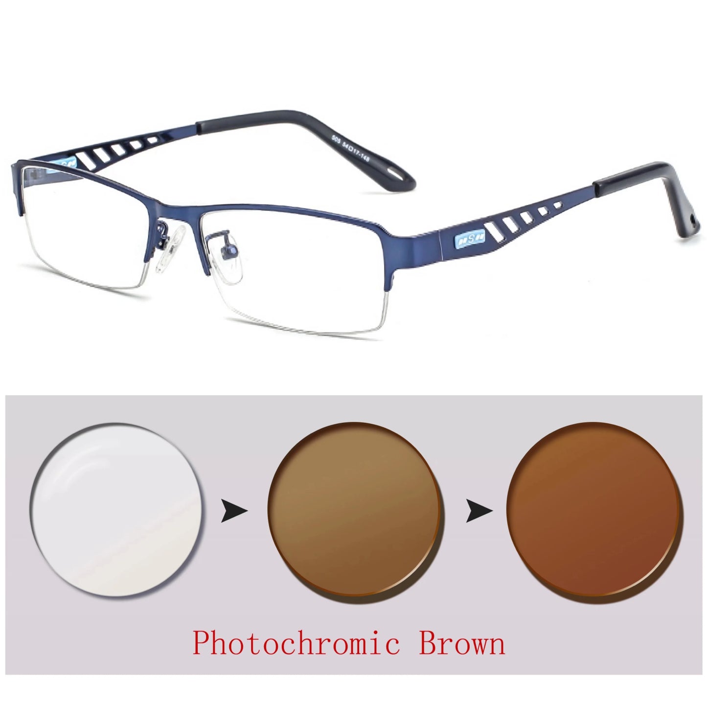Photochromic Eye Glasses Men Women Myopia Eyeglasses Finished Glasses Students Short Sight Eyewear 0 +0.5 +1 +1.25 +1.5 +1.75 +6