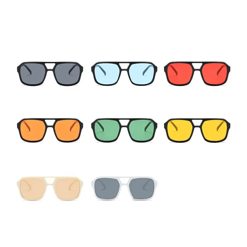 New Small Frame Sunglasses Men's Classic Vintage Square Sun Glasses Women's Outdoor Leisure Eyewear UV400 Oculos De Sol