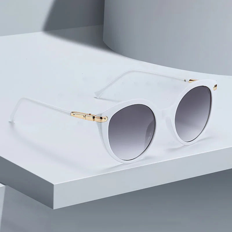 2025 New In Sunglasses for Women Fashion Leopard Print Round Frame Glasses Modern and Minimalist Style Women's Glasses