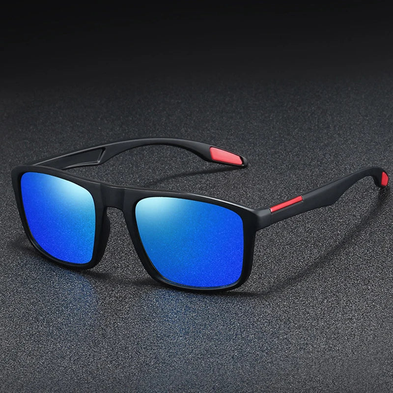 KDEAM Rectangular Ultra Light TR90 Sunglasses Men Polarized TAC 1.1mm Thickness Lens Driving Sun Glasses Women Sports Cat.3