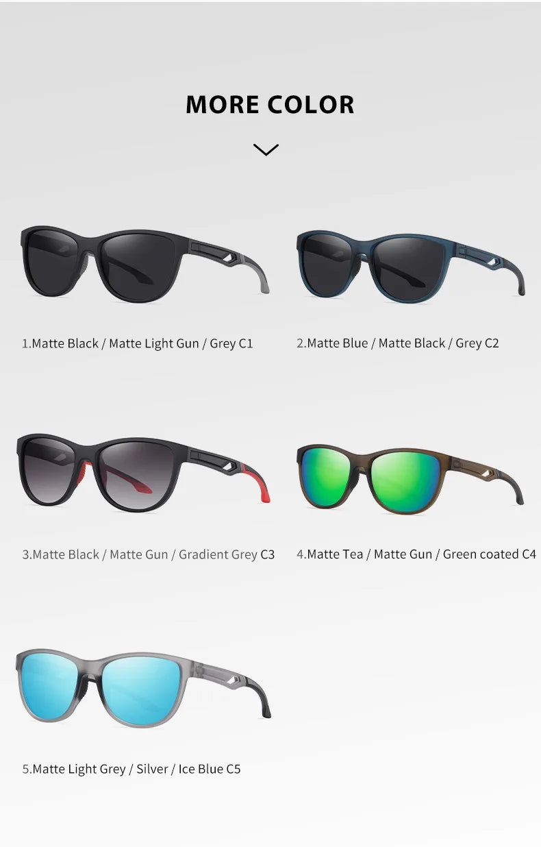 Reven Jate S12107 Men Polarized Sunglasses UV400 Good Quality Polarized Man Sunwear Protection from Strong Sunlight