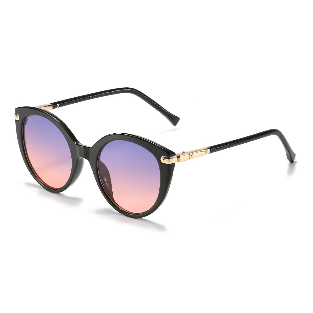 2025 New In Sunglasses for Women Fashion Leopard Print Round Frame Glasses Modern and Minimalist Style Women's Glasses
