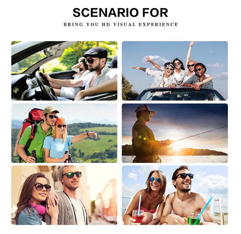 Ruiao Black Mens Polarized Luxury Premium Shades Designer Brand Sunglasses man Square Sun Glasses For Women High Quality UV400