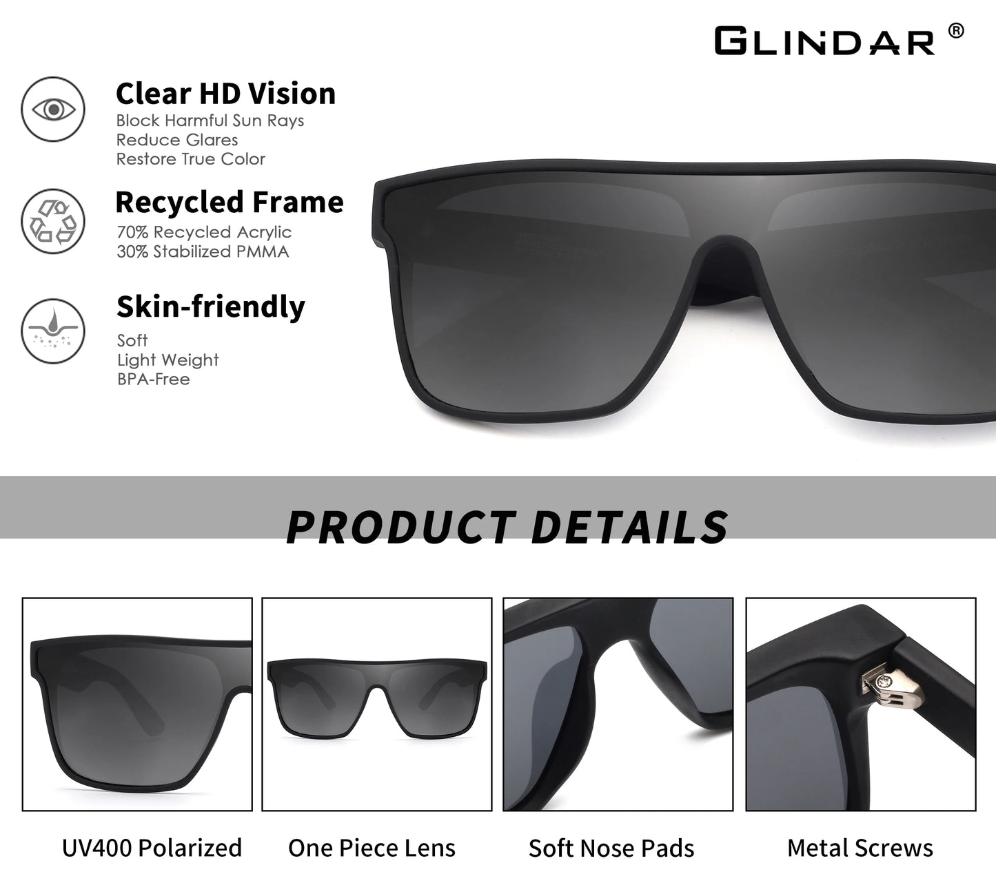 Fashion Travel Luxury Vintage Polarized Sunglasses For Men Women Driving Anti-glare Sun Glasses Eyewear UV400
