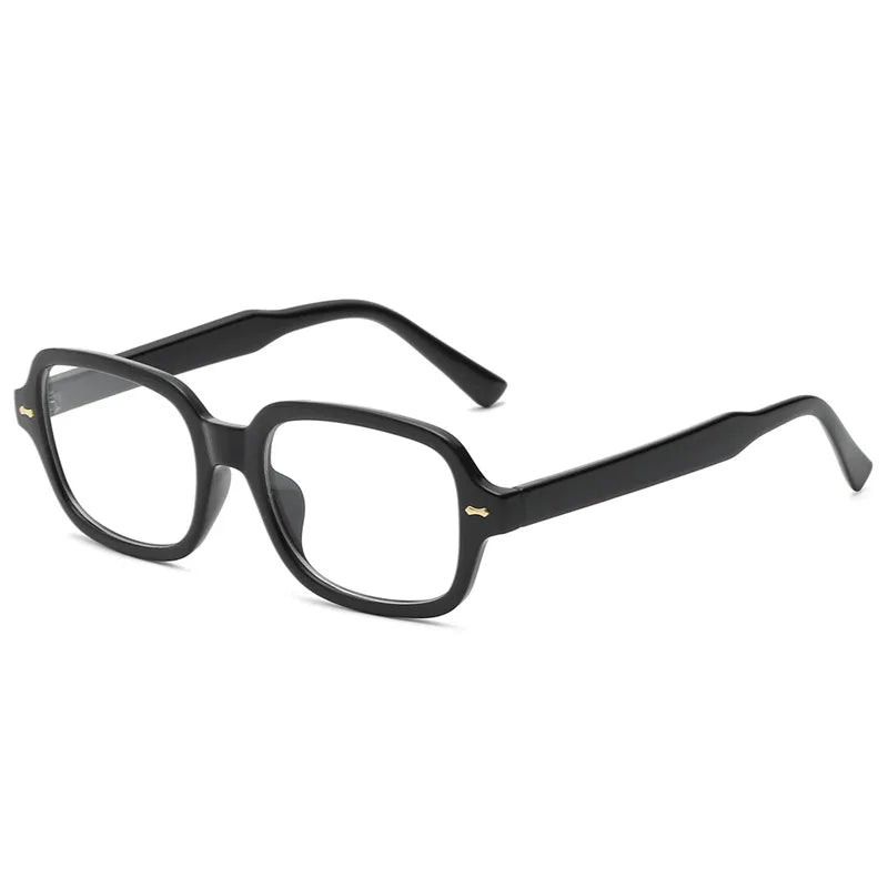 JNPCXI Fashion Square Women Luxury Sunglasses Retro Rivets Men Orange Lens Shades UV400 Sun Glasses