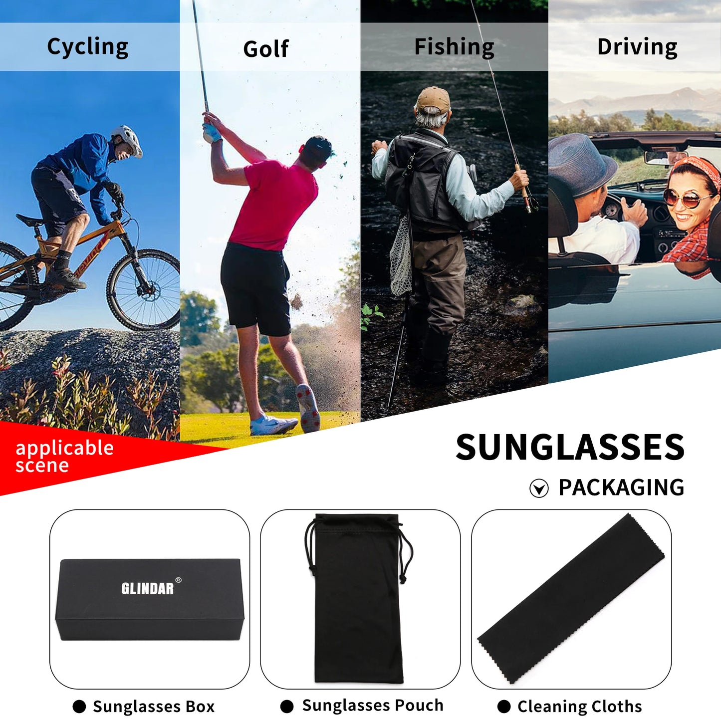 Fashion Travel Luxury Vintage Polarized Sunglasses For Men Women Driving Anti-glare Sun Glasses Eyewear UV400