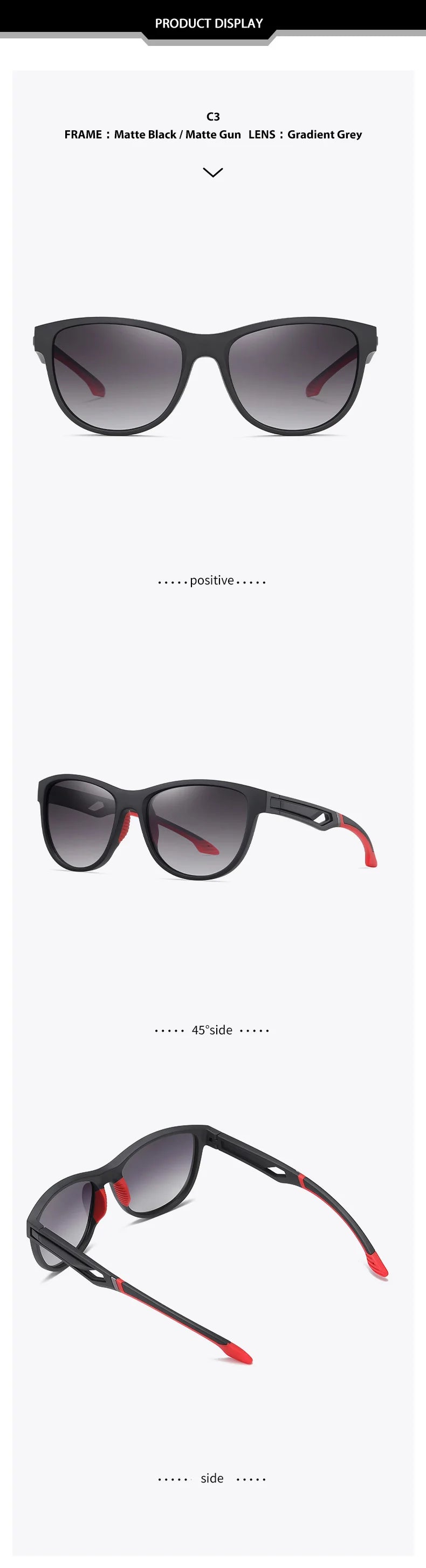 Reven Jate S12107 Men Polarized Sunglasses UV400 Good Quality Polarized Man Sunwear Protection from Strong Sunlight