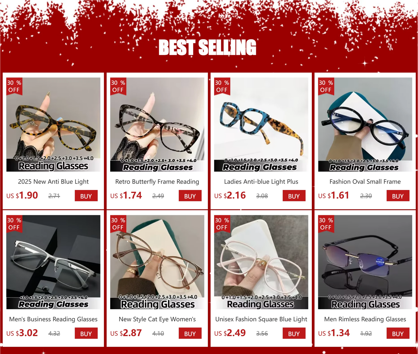 Retro Butterfly Frame Reading Glasses Cat Eye Clear Lens Presbyopia Eyeglasses Blue Light Blocking Eye Protection Eyewear +1.5