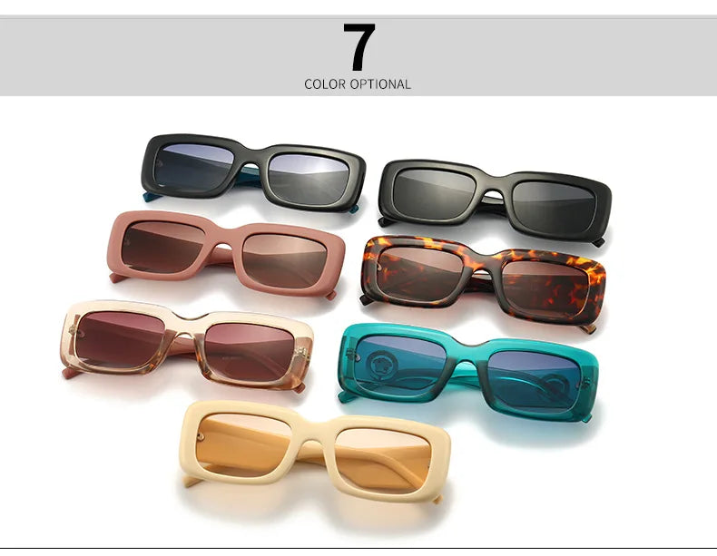 Hot Sale Fashion Sunglasses for Women European American Street Photography Ins Popular Model Square Sunglasses UV400 Men Shades