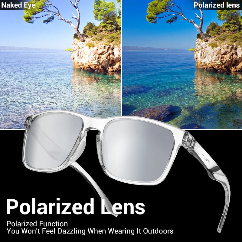 SCVCN Polarized Cycling Sunglasses Outdoor Fishing Sunglasses UV400 Sports Running Glasses Men MTB Cycling Glasses