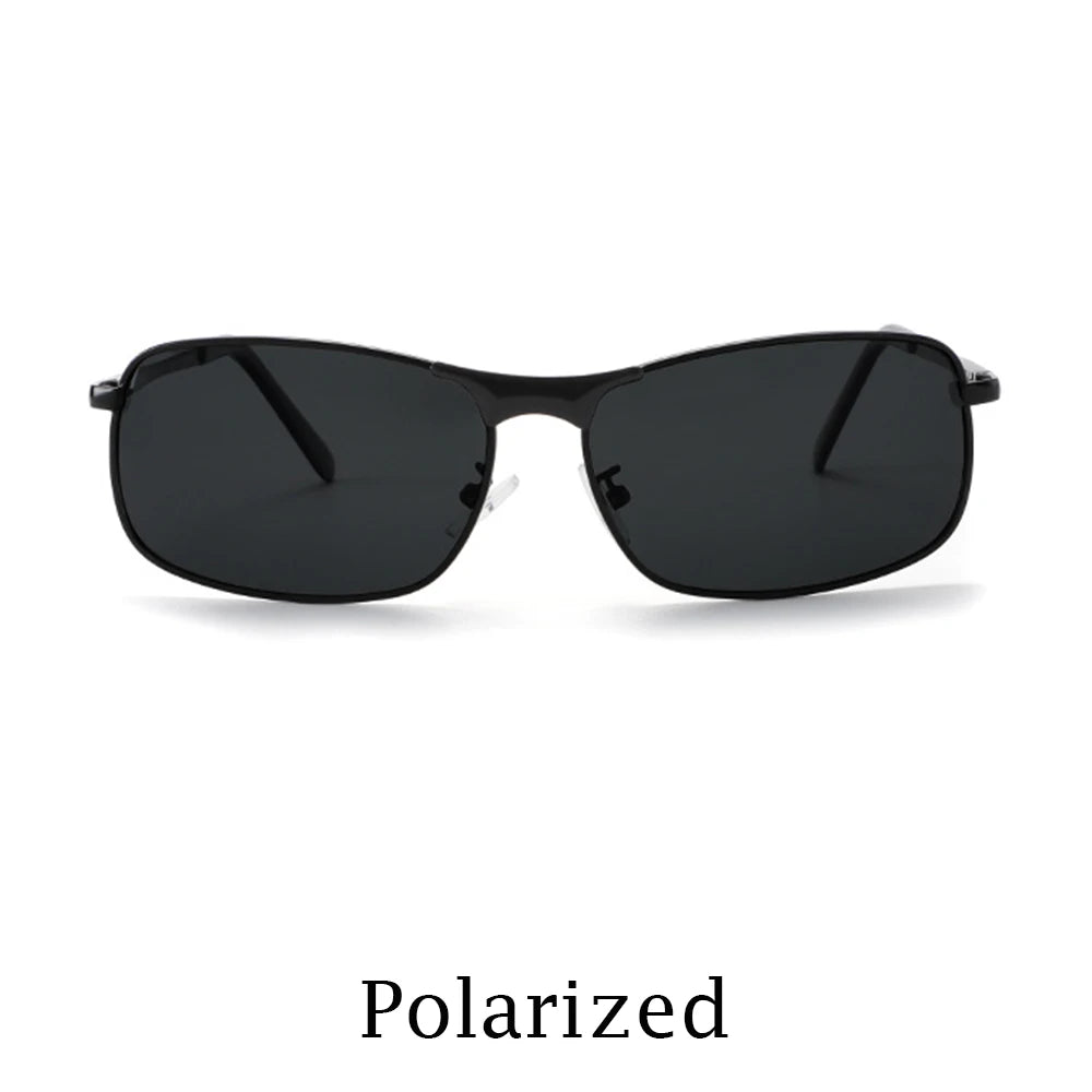 KLASSNUM Photochromic Sunglasses Men Vintage Metal Frame Polarized Sun Glasses For Male Night Vision Women Driving Sunglasses